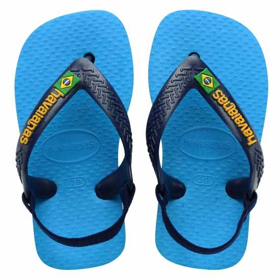 Havaianas Джапанки Hav. Baby Brasil Logo Ii Turquoise/ Flip Flops Unisex Kids Havaianas Джапанки Hav. Baby Brasil Logo Ii Turquoise/ Flip Flops Unisex Kids