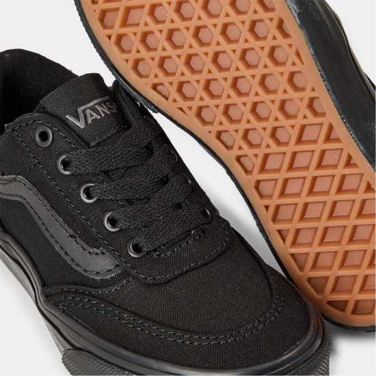 Vans Unisex Kids Brooklyn Canvas Trainers Черно BKA 