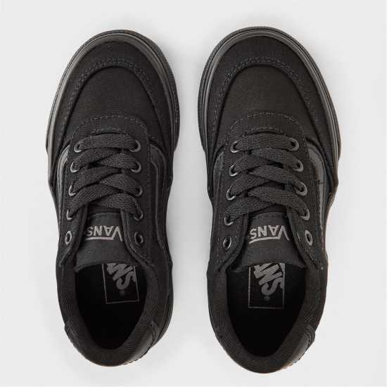 Vans Unisex Kids Brooklyn Canvas Trainers Черно BKA 
