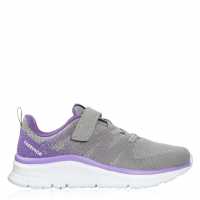 Момичешки Маратонки За Бягане Karrimor Duma 6 Girls Running Shoes Grey/Lilac Детски маратонки