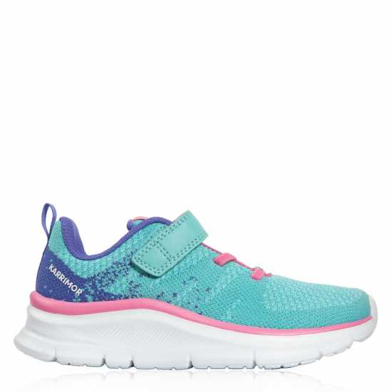 Karrimor Duma 6 Running Shoes Childs Girls Синьо-розово Детски маратонки за бягане