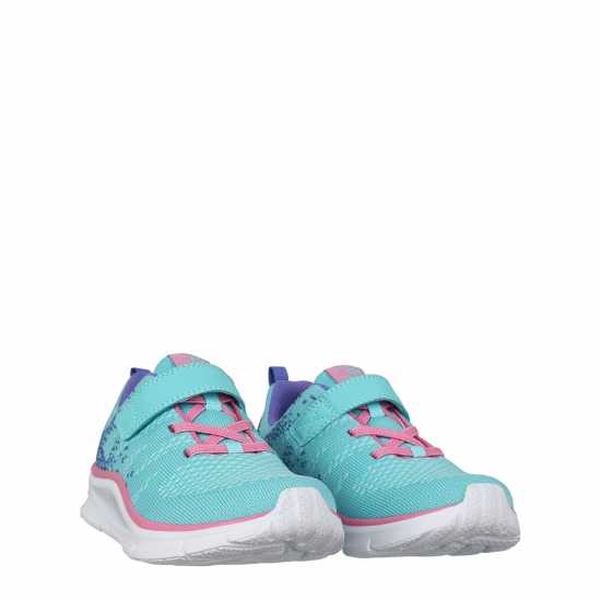 Karrimor Duma 6 Running Shoes Childs Girls Синьо-розово Детски маратонки за бягане