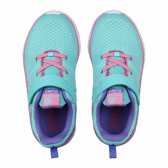 Момичешки Маратонки За Бягане Karrimor Duma 6 Girls Running Shoes Teal/Pink Детски маратонки
