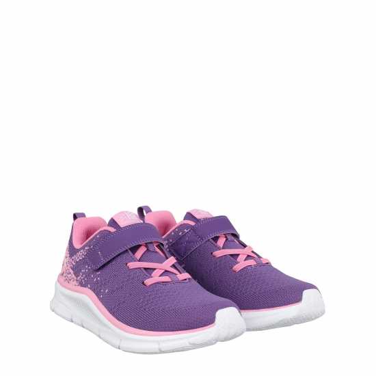 Karrimor Duma 6 Running Shoes Childs Girls Лилаво/Розово Детски маратонки за бягане