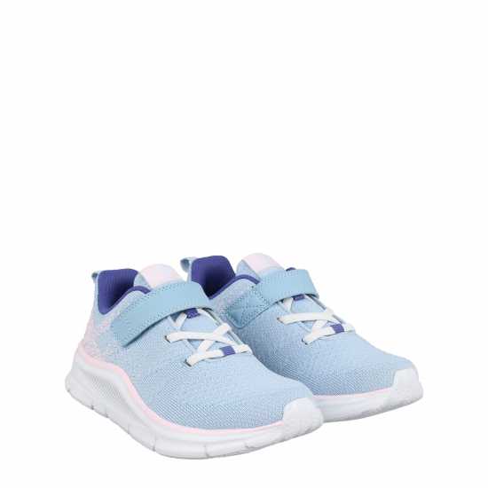 Karrimor Duma 6 Running Shoes Childs Girls Небесно синьо/Розово Детски маратонки за бягане