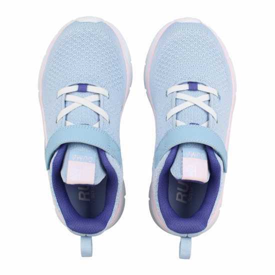 Karrimor Duma 6 Running Shoes Childs Girls Небесно синьо/Розово Детски маратонки за бягане