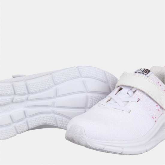 Karrimor Duma 6 Running Shoes Childs Girls White/Pink 