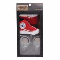 Converse Chuck Taylor All Star Crib Bootie Gift Box Red/Grey Детски маратонки
