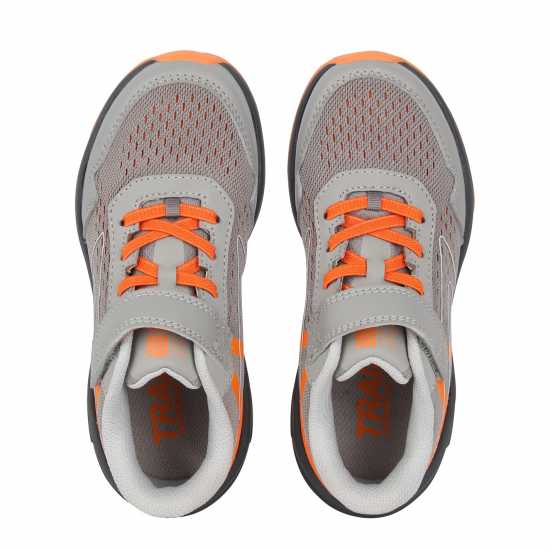 Karrimor Tempo Trail Trainers Boys Сиво/оранжево Детски маратонки за бягане