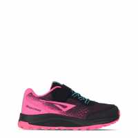 Karrimor Tempo Trail Trainers Girls Черно/Розово Детски маратонки за бягане