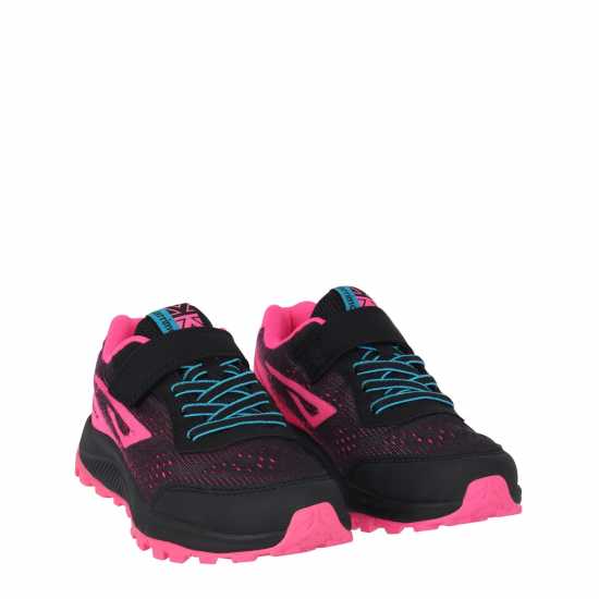 Karrimor Tempo Trail Trainers Girls Черно/Розово Детски маратонки за бягане