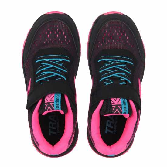 Karrimor Tempo Trail Trainers Girls Черно/Розово Детски маратонки за бягане