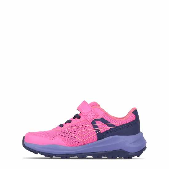 Karrimor Tempo Trail Trainers Girls Розово/Тъмно синьо Детски маратонки за бягане
