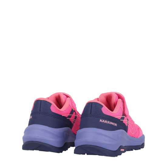 Karrimor Tempo Trail Trainers Girls Розово/Тъмно синьо Детски маратонки за бягане