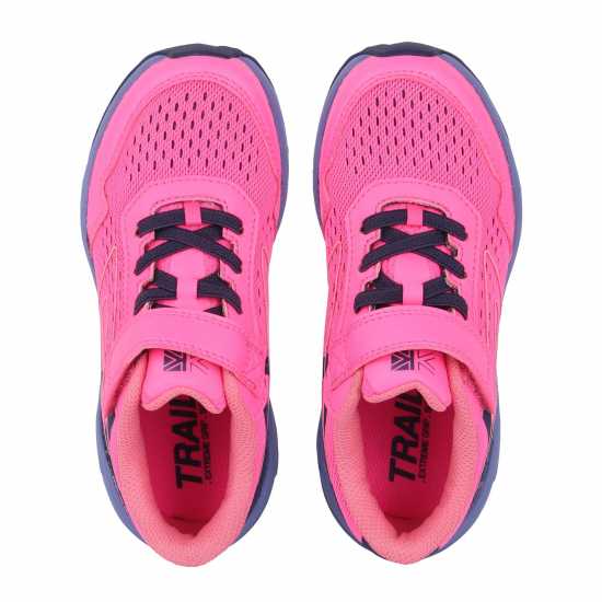 Karrimor Tempo Trail Trainers Girls Розово/Тъмно синьо Детски маратонки за бягане