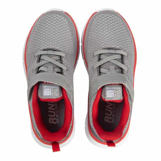 Karrimor Duma 6 Child Boys Running Shoes Grey/Red Детски маратонки