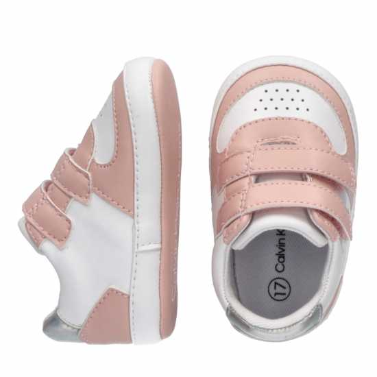 Кожени Маратонки Calvin Klein Jeans Faux Leather Trainers  Бебешки обувки и маратонки