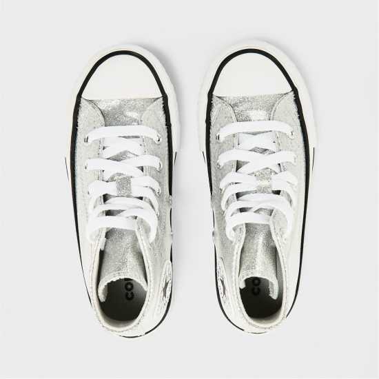 Converse Kids' Lift Disco Canvas High-Top Trainers  