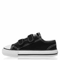 Soulcal Canvas Hook And Loop Tape Shoe Infants Black/White Детски маратонки