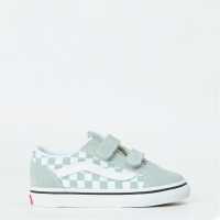 Vans Old Skool Velcro Shoes Infants Grey Chk EPO Vans Old Skool Velcro Shoes Infants Grey Chk EPO