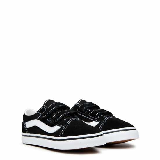 Vans Old Skool Velcro Shoes Infants Black/White Vans Old Skool Velcro Shoes Infants Black/White