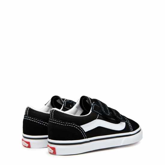 Vans Old Skool Velcro Shoes Infants Black/White Vans Old Skool Velcro Shoes Infants Black/White