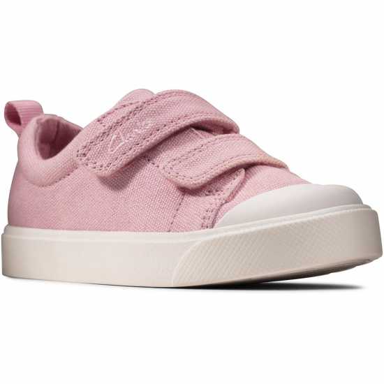 Clarks City Bright Sneakers Розов плат Детски платненки и гуменки