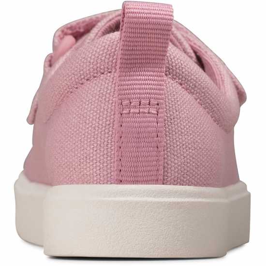 Clarks City Bright Sneakers Розов плат Детски платненки и гуменки
