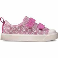 Clarks City Bright Sneakers Pink Floral Бебешки обувки и маратонки