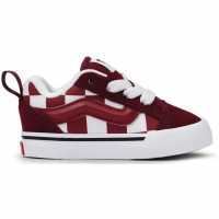 Vans Knu Skool Elastic Lace Retro Sport Childs Burgundy BRD 