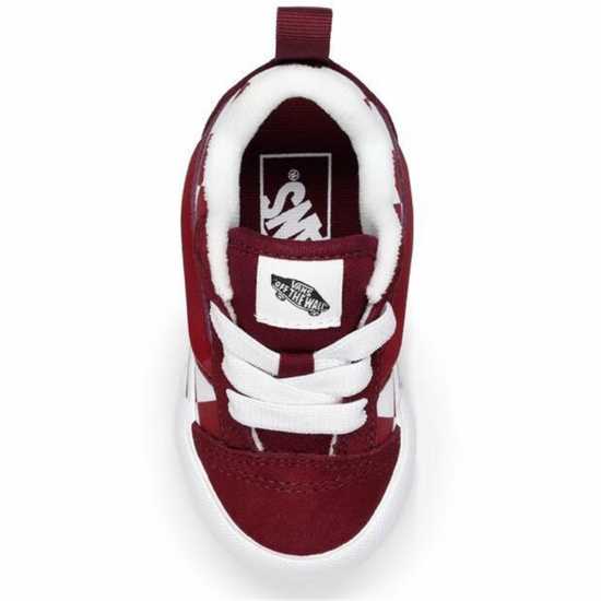 Vans Knu Skool Elastic Lace Retro Sport Childs Burgundy BRD 