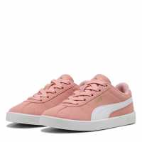 Puma Unisex Kids' Club Ii Ps Canvas Trainers Pink/White 