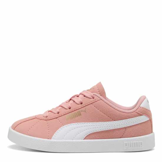 Puma Unisex Kids' Club Ii Ps Canvas Trainers Pink/White 