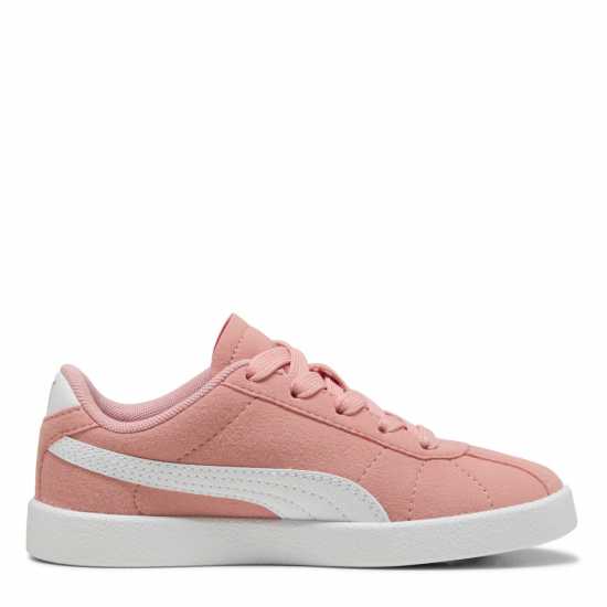 Puma Unisex Kids' Club Ii Ps Canvas Trainers Pink/White 