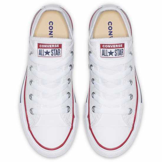 Converse Детски Маратонки Chuck Taylor Ox Infants Trainers Бяло 102 Converse Детски Маратонки Chuck Taylor Ox Infants Trainers Бяло 102
