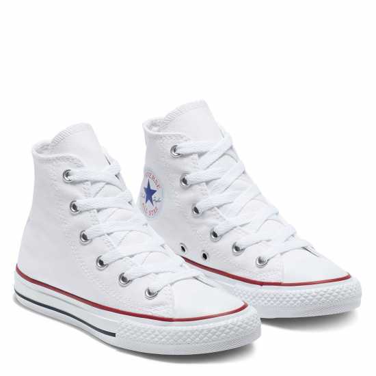 Converse Платнени Обувки Chuck High Cut Canvas Shoes Бяло 102 Детски платненки и гуменки