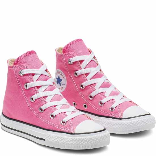 Converse Платнени Обувки Chuck High Cut Canvas Shoes Розово 650 Детски платненки и гуменки