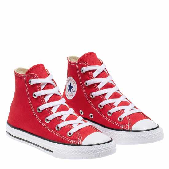 Детски платненки и гуменки Converse Платнени Обувки Chuck High Cut Canvas Shoes Червено 600 Converse Платнени Обувки Chuck High Cut Canvas Shoes Червено 600 Детски платненки и гуменки