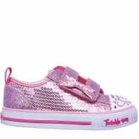 Skechers Twinkle Toes Itsy Bitsy Shoes Infant Girls Pink Детски маратонки
