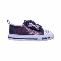 Skechers Twinkle Toes Itsy Bitsy Shoes Infant Girls Purple Детски маратонки