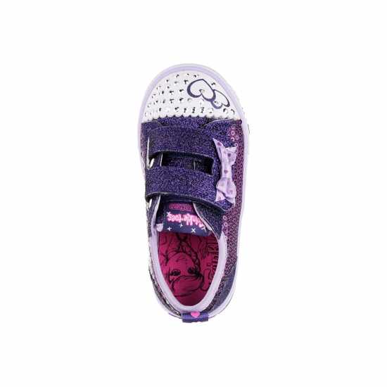 Skechers Twinkle Toes Itsy Bitsy Shoes Infant Girls Purple Детски маратонки
