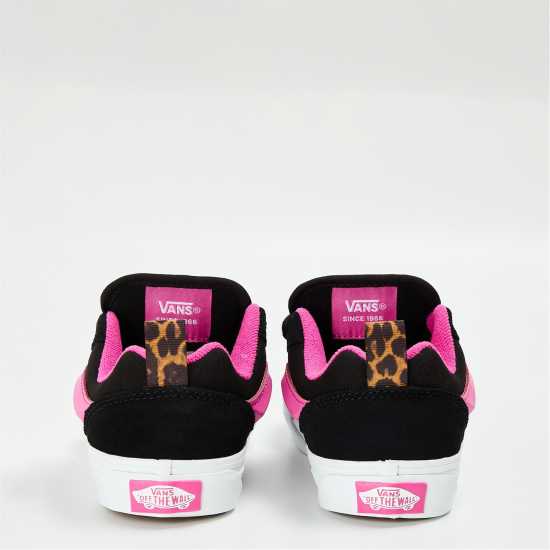 Vans Unisex Kids' Knu Skool Leopard Pop Black/multi Canvas Trainers Vans Unisex Kids' Knu Skool Leopard Pop Black/multi Canvas Trainers