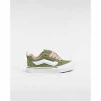 Vans Kids' Knu Skool Retro Sport Green/marshma Canvas Trainers Зелен лоден 
