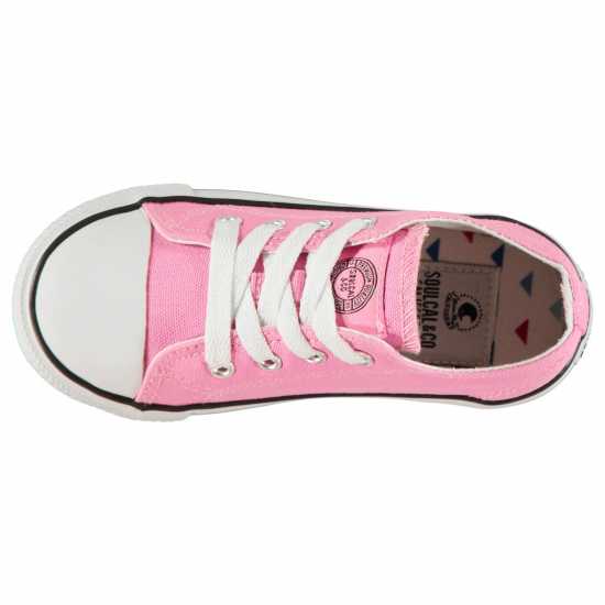 Soulcal Платнени Обувки Low Infants Canvas Shoes Pink Детски маратонки
