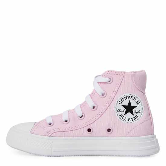 Converse Kids' Canvas High-Top Trainers Bloom/White Converse Kids' Canvas High-Top Trainers Bloom/White