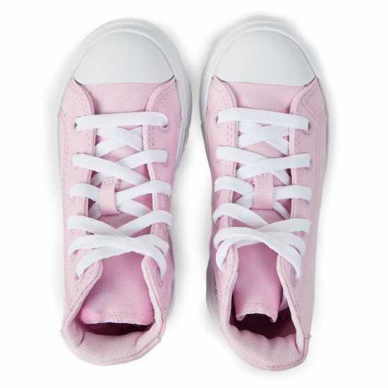 Converse Kids' Canvas High-Top Trainers Bloom/White Converse Kids' Canvas High-Top Trainers Bloom/White