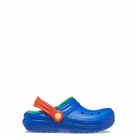 Crocs Classic Lined Clogs Childrens Синя Болт/Мулти 