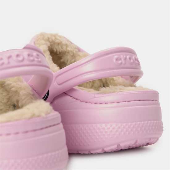 Crocs Kids' Baya Lined Mule Slippers Балерина Розово 