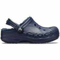 Crocs Baya Lined Clogs Childrens Морска синьо Чехли
