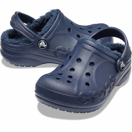 Чехли Crocs Baya Lined Clogs Childrens Морска синьо Crocs Baya Lined Clogs Childrens Морска синьо Чехли